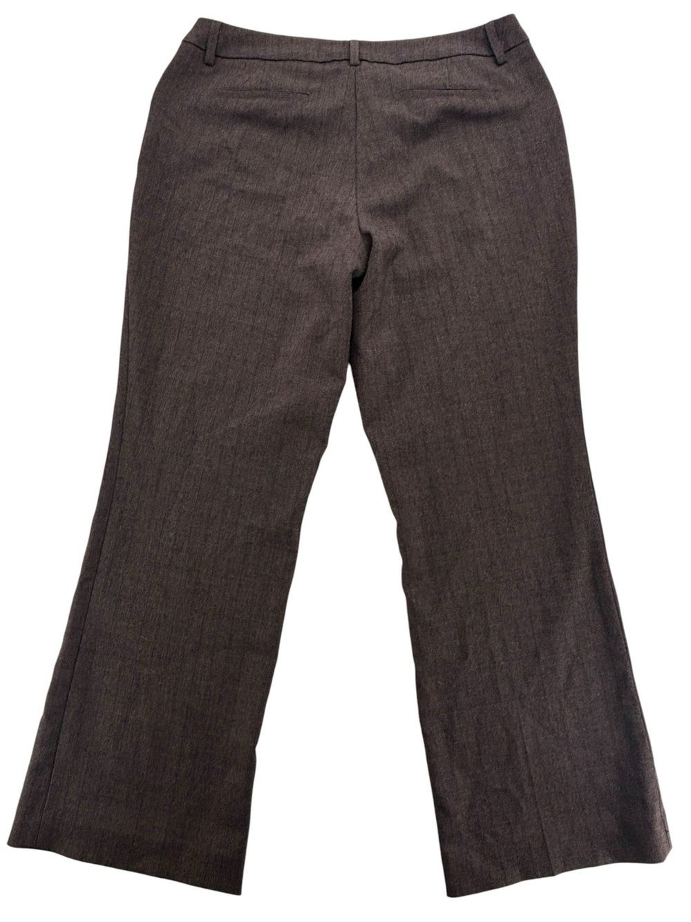 Cleo Petite Curvy Women’s Tailored Brown Straight-Leg Pant Size 12 - Picture 4 of 14